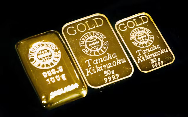 金のインゴットの画像